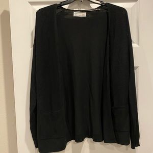 Black cardigan. Size large.